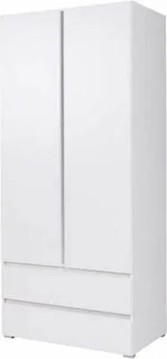 Produktbild von Kleiderschrank Drehtürenschrank Cosmos 92x51x204cm weiß 2-türig