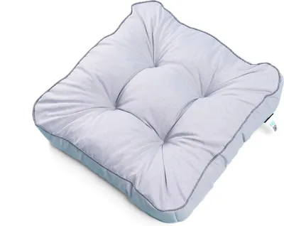 Produktbild von TexDeko® 1er Pack Loungekissen Gartenpolster für Rattanmöbel UV-Schutz & Wasserabweisend 60x80x12 cm (Hell-Grau)