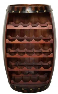 Produktbild von Casa Padrino Bar Weinschrank Bartisch aus Tanne Massivholz - Holzfaß Weinfaß Faßmöbel Faßschrank Hotel & Restaurant Einrichtung Möbel Tisch