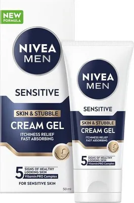Produktbild von Creme-Gel für empfindliche Haut und Bartstoppeln Sensitive (Skin)