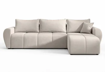 Produktbild von AX LIVING Eckcouch mit Schlaffunktion Malatya L Mini Ecksofa Beige R