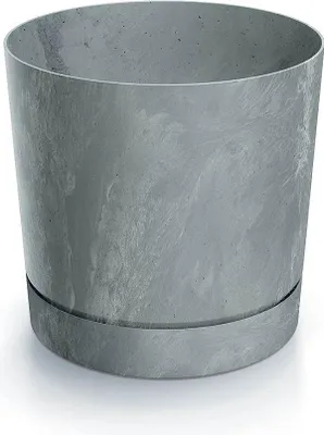 Produktbild von Blumentopf TUBO P Betonoptik 17,8 cm Farbe: grau