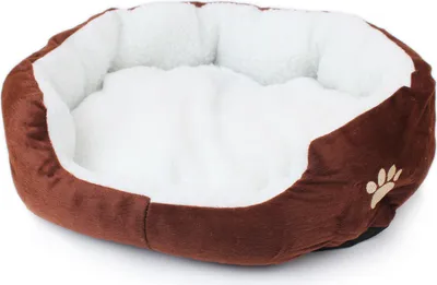 Produktbild von 50x40cm Katzenbett Katzenkissen Katzensofa Katzenkorb Katzendecke, Hundebett Katzenbett Hundekorb für Hunde und Katzen, kaffee, 50 cm, 40 cm