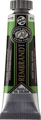 Image de Rembrandt peinture à l'huile tube 15 ml vert permanent moyen 614