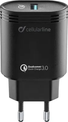 Immagine prodotto di Cellularline USB Charger 18W - Huawei, Xiaomi, Wiko, Asus and other smartphone Caricabatterie da rete adattivo 18W