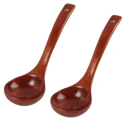 Image de Cuillères en bois, lot de 2, longueur 25 cm, pour la cuisine