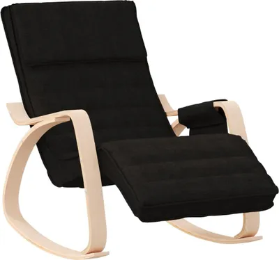 Obrázok produktu pre hojdacie kreslo vidaXL Black Fabric