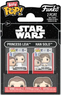 Produktbild von FUNKO Bitty POP - Star Wars Princess Leia und Han Solo Blister