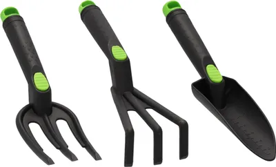 Obrázek produktu pro Sada plastového zahradního nářadí Hrábě, drápy, lopata