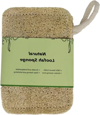 Produktbild von Luffa Spülschwamm - Natürliche Schwamm - Küchenreinigung - Nicht-skorbige Reinigung - 11 cm - Natürlich