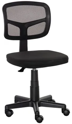Immagine prodotto di Sedia da ufficio - Modello 921-577 - Ergonomica - Regolabile in altezza - Girevole - Imbottita - Senza braccioli - Colore: nero