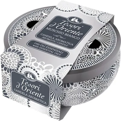 Image de Candela Bicchiere Muschino Bianco Bougie parfumée 200g - Tesori d'oriente