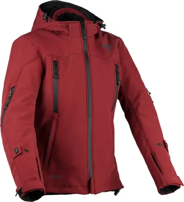 Image de DIFI Jayden, veste textile imperméable pour femmes, idéale pour moto, couleur rouge, taille XL