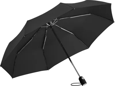 Produktbild von FARE Mini-Taschenschirm FARE® AOC Doppelautomatik Windproof-PLUS Soft-Touch-Griff Paspeliert 339g, Farbe:Schwarz