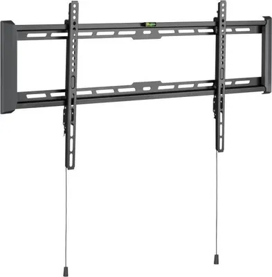 Obrázok produktu pre Držiak na stenu pre televízor, 43–90 palcov, 75 kg, kompatibilný s VESA, vzdialenosť od steny 2,7 cm, čierna oceľ