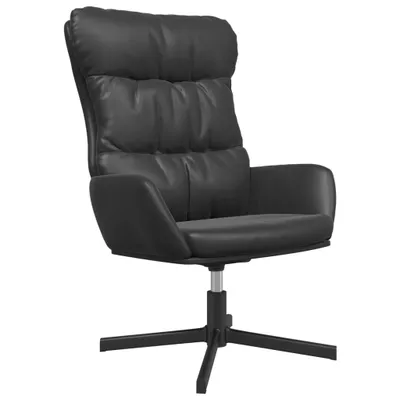 Zdjęcie produktu dla vidaXL Fotel Relax czarny imitacja skóry