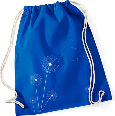Produktbild von Turnbeutel Pusteblume Blume Hipster Beutel Tasche Jutebeutel Dandelion Gymsac
