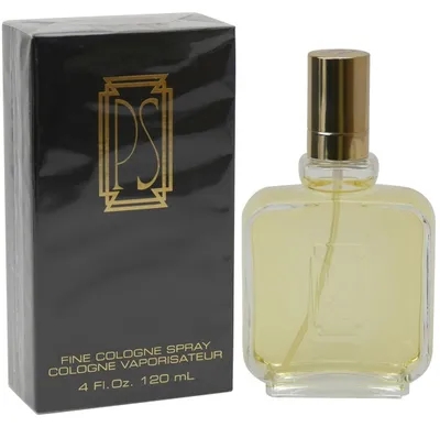 Paul Sebastian Men Eau de Cologne in klarem Flakon mit goldener Kappe, stehend vor schwarzer Verpackung mit goldenem Logoaufdruck