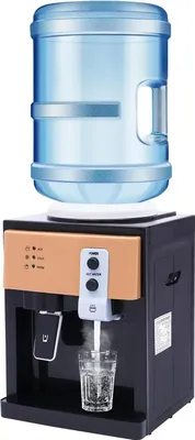 Image de Distributeur d'eau électrique - Appareil de table - Chaud 95 °C & froid 8 °C - 220 V 50 Hz - 550 W - Réservoir intérieur en acier inoxydable - Noir