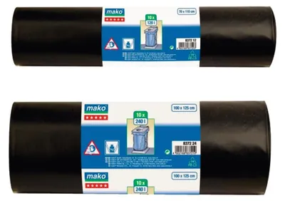 Obrázok produktu pre LDPE vrecia na odpad 120L 700x1000mm 10 ks.