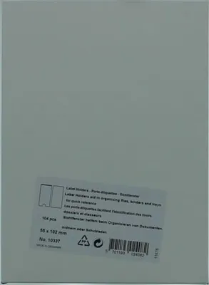 Produktbild von Sichtfenster 55x102mm selbstklebend Kunststoff inkl. Etiketten VE=104 Stück