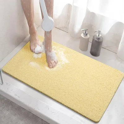 Produktbild von Famanu Antirutsch-Duschmatte PVC Loofah schnell trocknend - 60 x 40 cm