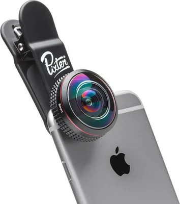 Immagine prodotto di Pixter, obiettivo fisheye per smartphone Pro 238° grandangolare, nero
