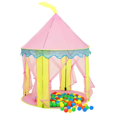 Immagine prodotto di Tenda da Gioco per Bambini Rosa con 250 Palline 100x100x127 cm