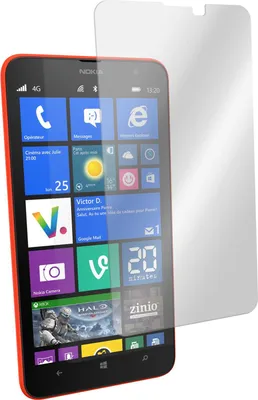 Produktbild von 3er-Pack PhoneNatic Glas-Folie klar  kompatibel mit  Nokia Lumia 1320 - Panzerglas für Nokia Lumia 1320