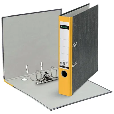 Produktbild von Leitz Cardboard binder 180°, A4, Karton, Gelb, 350 Blätter, 5,2 cm, 55 mm