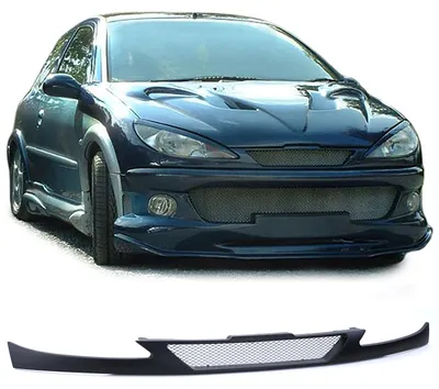 Kühlergrill Sportgrill Grill für Peugeot 206 + CC ab 1998-2006 – Produktansicht