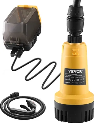 Immagine prodotto di VEVOR Pompa sommergibile a batteria per il trasferimento dell'acqua, pompa portatile per acque reflue da 528 GPH, compatibile con batteria Dewalt 20 V MAX, per piscine, giardini, laghetti