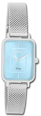 Imagen del producto de Oozoo Damenuhr, Serie Vintage, reloj de cuarzo analógico con correa de metal plateada, modelo D3UOC20351