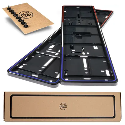 Productafbeelding van ALTI GIRI Premium kentekenhouder + 8 schroeven / frame voor Frankrijk