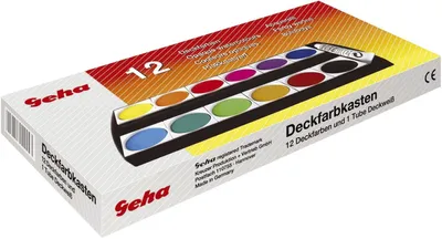 Image de Neutral 721217 Deckfarbkasten - 12 Farben + 1 Deckweiß