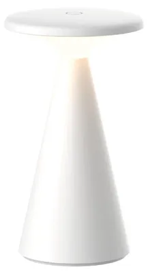 Image de Luxus Europe - Lampe de table Zakynthos, blanche - Lampe de table d'extérieur sans fil – Rechargeable