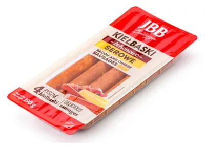 Zdjęcie produktu dla Kiełbaski bekonowo- serowe 190 g JBB