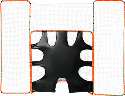 Produktbild von VEVOR 3-IN-1-Lacrosse-Tor mit Rücklaufsperre und Zielscheibe, 12' x 9' Lacrosse-Netz, Hinterhof-Lacrosse-Rebounder-Ausrüstung mit Stahlrahmen, schnell und aufzubauendes Trainingsnetz, perfekt für das Training von Jugendlichen und Erwachsenen, Orange