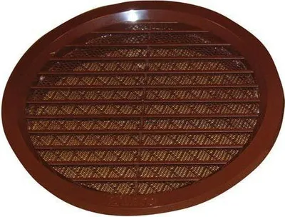 Immagine prodotto di Griglia di ventilazione rotonda con rete VM, Ø 125 mm, marrone 0406