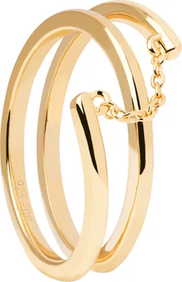 Immagine prodotto di PDPAOLA Anello GIRO Argento sterling oro