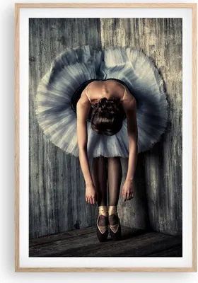 Produktbild von Gerahmtes Poster - Rahmen in heller Eiche - Ballerina Ballett Tanz - 61x91,5 cm - Wand Bild - Wanddeko - Wandbilder - Kunstposter - Wandposter - Bilderrahmen - Bilder - Kunstdruck - P2NPA61x91-5153