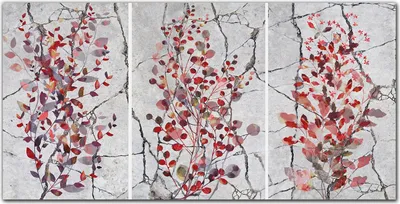 Produktbild von Coloray Bild aus Acryl 140 cm x 70 cm - Bild auf Acrylglas Gehärtetes Acryl Wohnzimmer Dekoration Wanddekoration Küche - Blätter Zweige