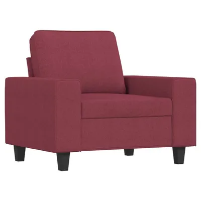 Zdjęcie produktu dla vidaXL Fotel czerwone wino 60 cm tkanina