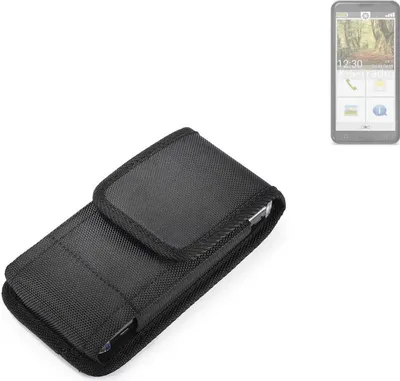 Produktbild von Holster Gürteltasche kompatibel mit Emporia Smart.3 Holster Gürtel Tasche wasserabweisend Handy Hülle Schutz Hülle Outdoor schwarz K-S-Trade
