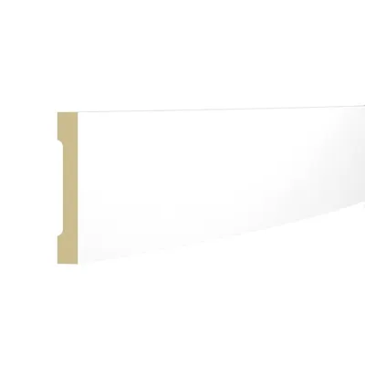 Produktbild von NOËL & MARQUET Flexible Sockelleiste FD2S Flex WALLSTYL 15 x 110 x 2000 mm Polyurethan Weiß Fußleiste Fußbodenleiste Hochwertig