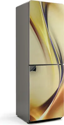 Produktbild von Fließende Linien und Wellen – Magnetische Kühlschrank Abdeckung – Dekorfolie magnetisch Küche – Kühlschrank Magnet Deko – selbstklebende Magnettafel – Magnetfolie für Kühlschranktür – 60x190 cm