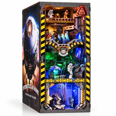 Produktbild von THAR Book Nook Interstellar – DIY Miniatur-Raumstation mit LED