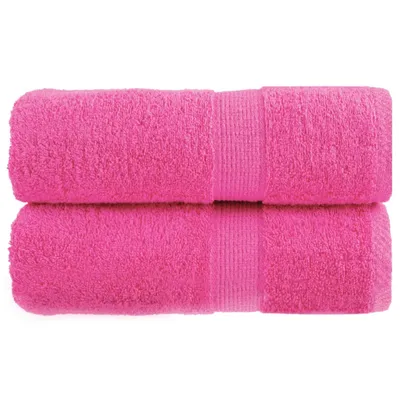 Produktbild von "2026 Aktion"Premium-Gästetücher SOLUND 2er set - modernes Design - Rosa 30x50cm 600 g/m² DE681936 - Handtücher
