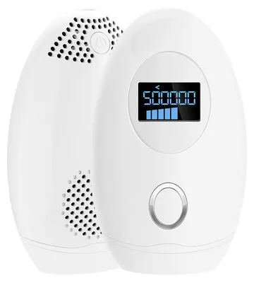 Immagine prodotto di Apparecchio per la depilazione IPL Zimilo con display LCD, 400.000 impulsi luminosi, 5 livelli di intensità, 2 testine, modalità automatica e manuale, sensore cutaneo, per corpo e viso