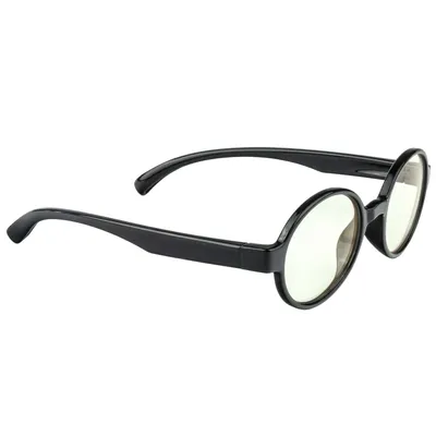 Image de Lunettes anti-lumière bleue pour enfants, rondes - Noir